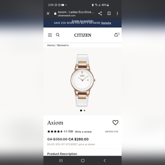 Citizen Eco Drive Watch - Picture 6 of 9